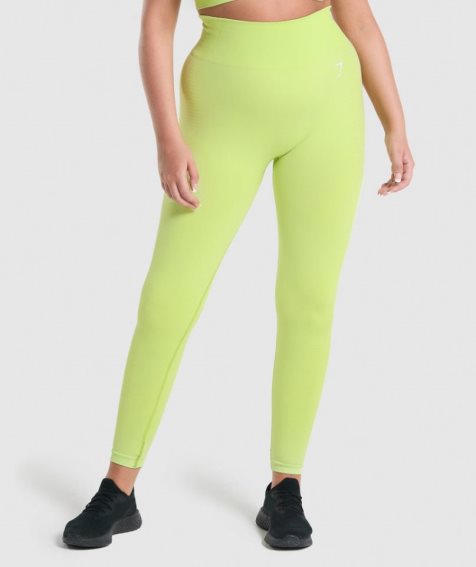 Women's Gymshark Vital Seamless 2.0 Leggings Yellow | NZ 6UFIJO